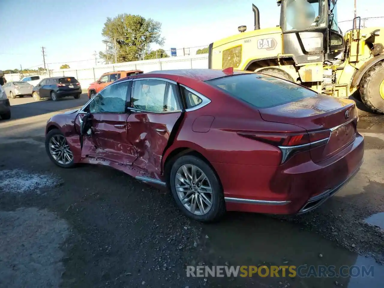 2 Photograph of a damaged car JTHB51FF1K5007992 LEXUS LS500 2019