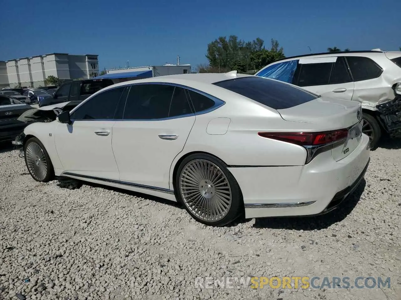 2 Photograph of a damaged car JTHB51FF2K5009086 LEXUS LS500 2019