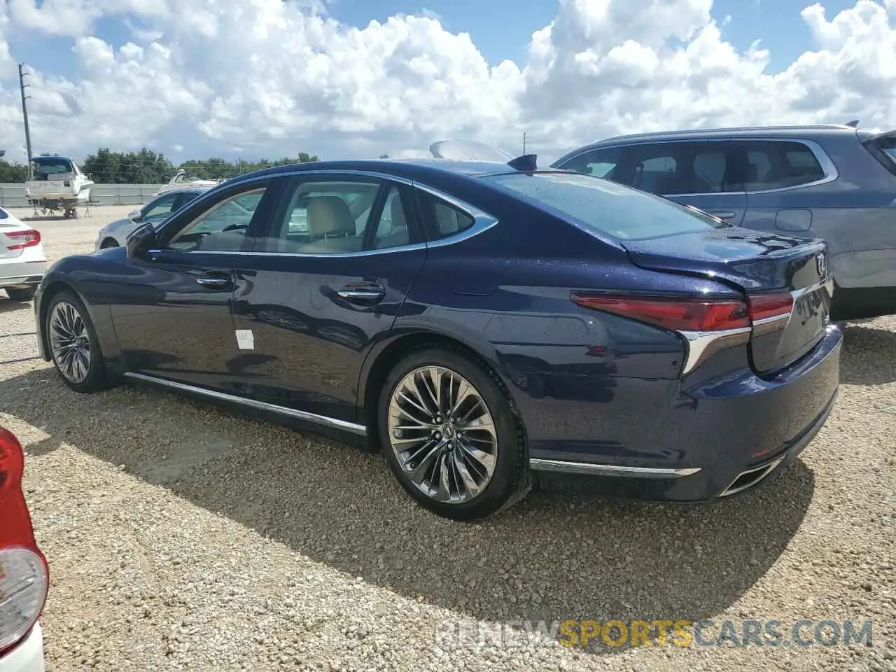 2 Photograph of a damaged car JTHB51FF6K5008670 LEXUS LS500 2019