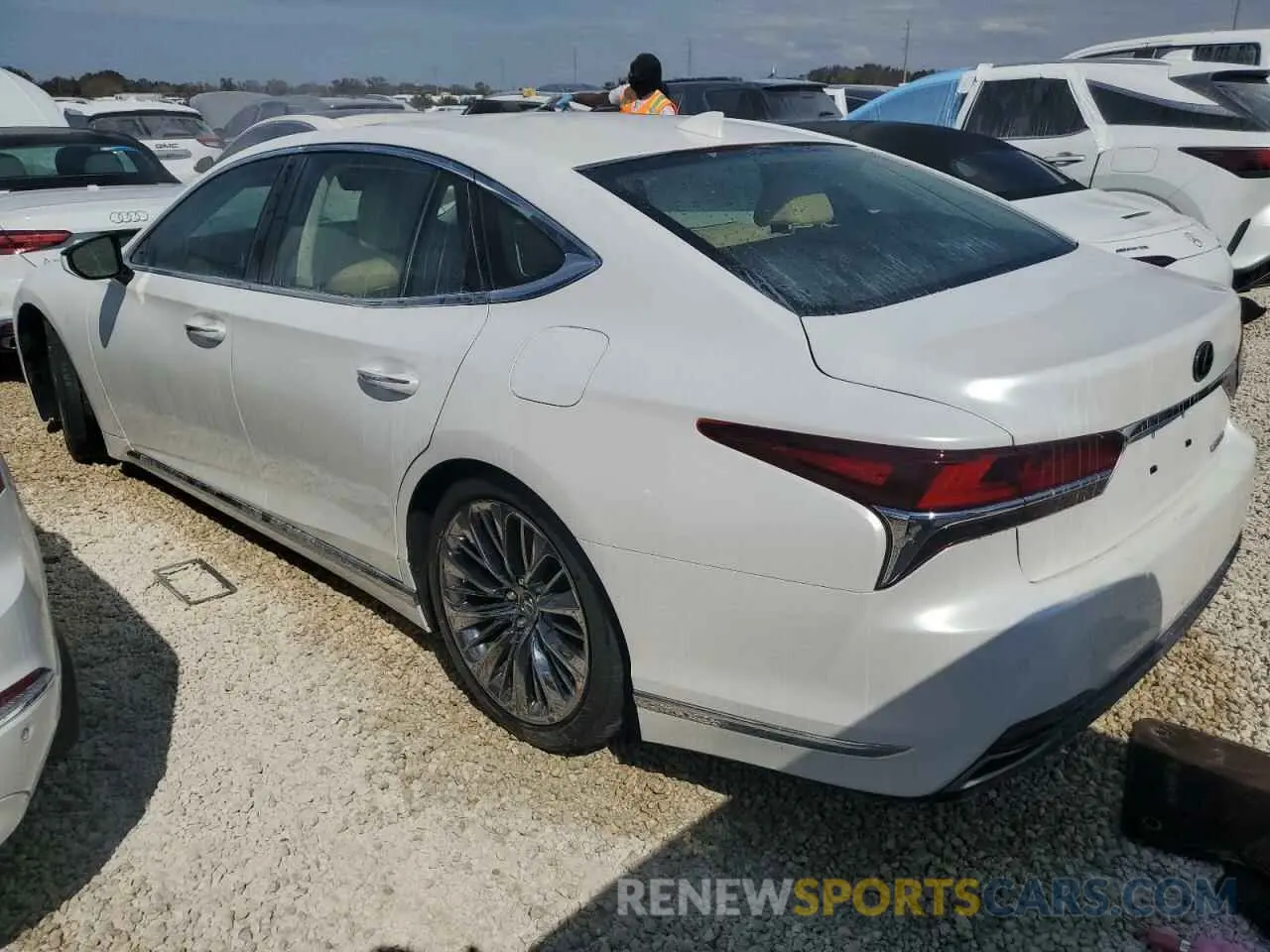 2 Photograph of a damaged car JTHB51FF8K5009061 LEXUS LS500 2019