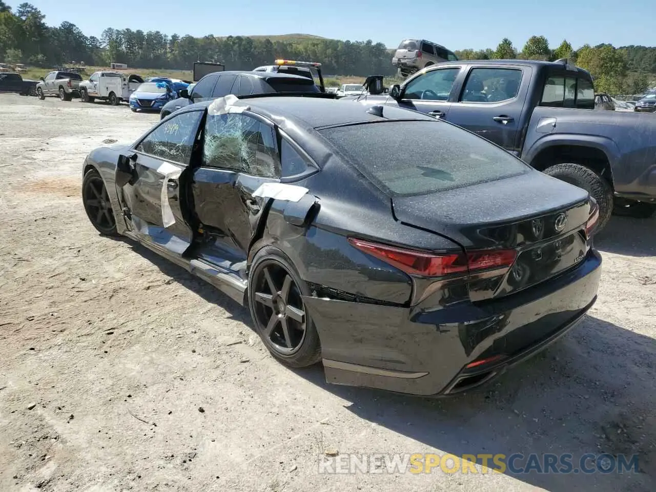 3 Photograph of a damaged car JTHB51FF9K5007609 LEXUS LS500 2019