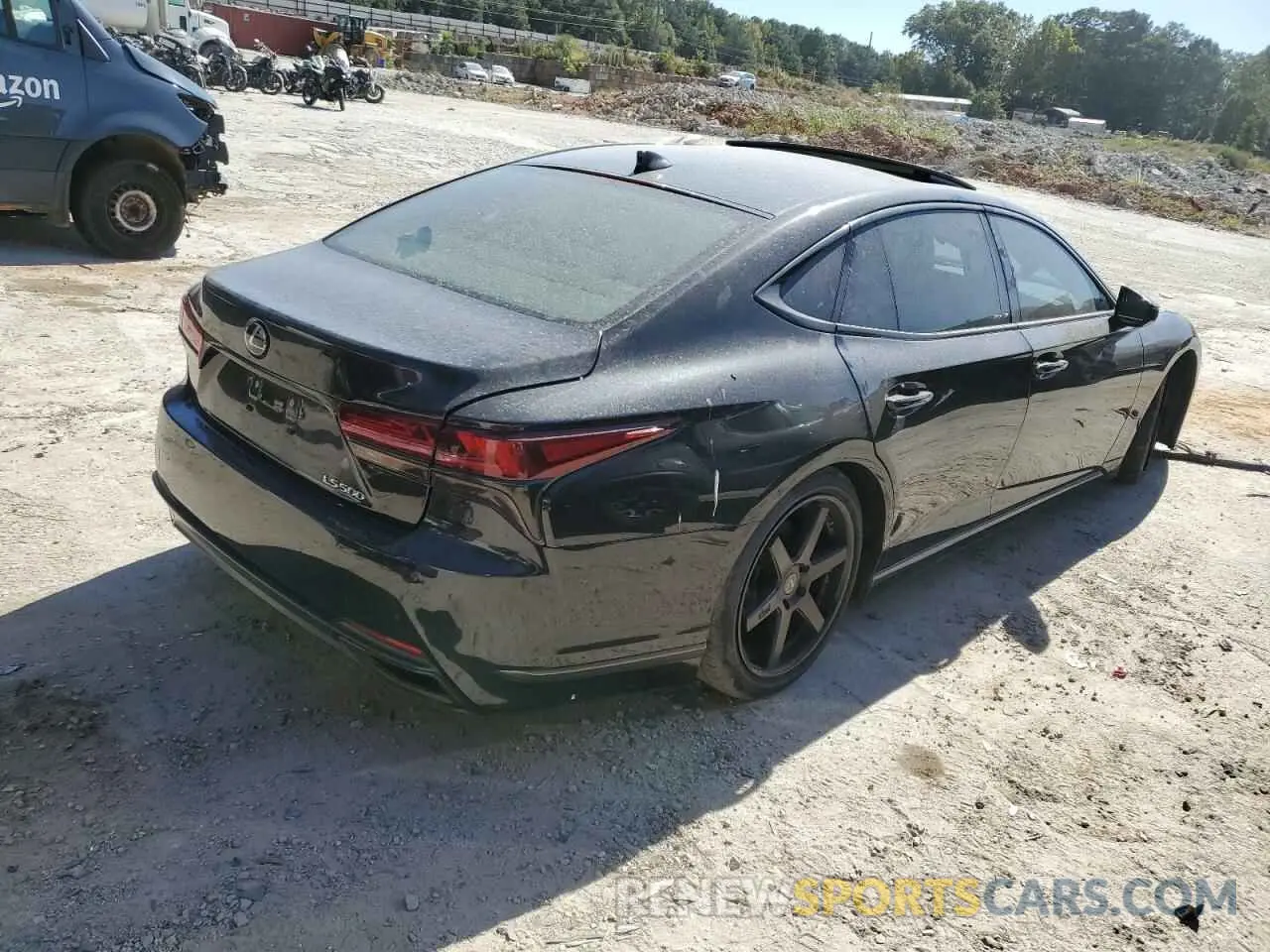 4 Photograph of a damaged car JTHB51FF9K5007609 LEXUS LS500 2019