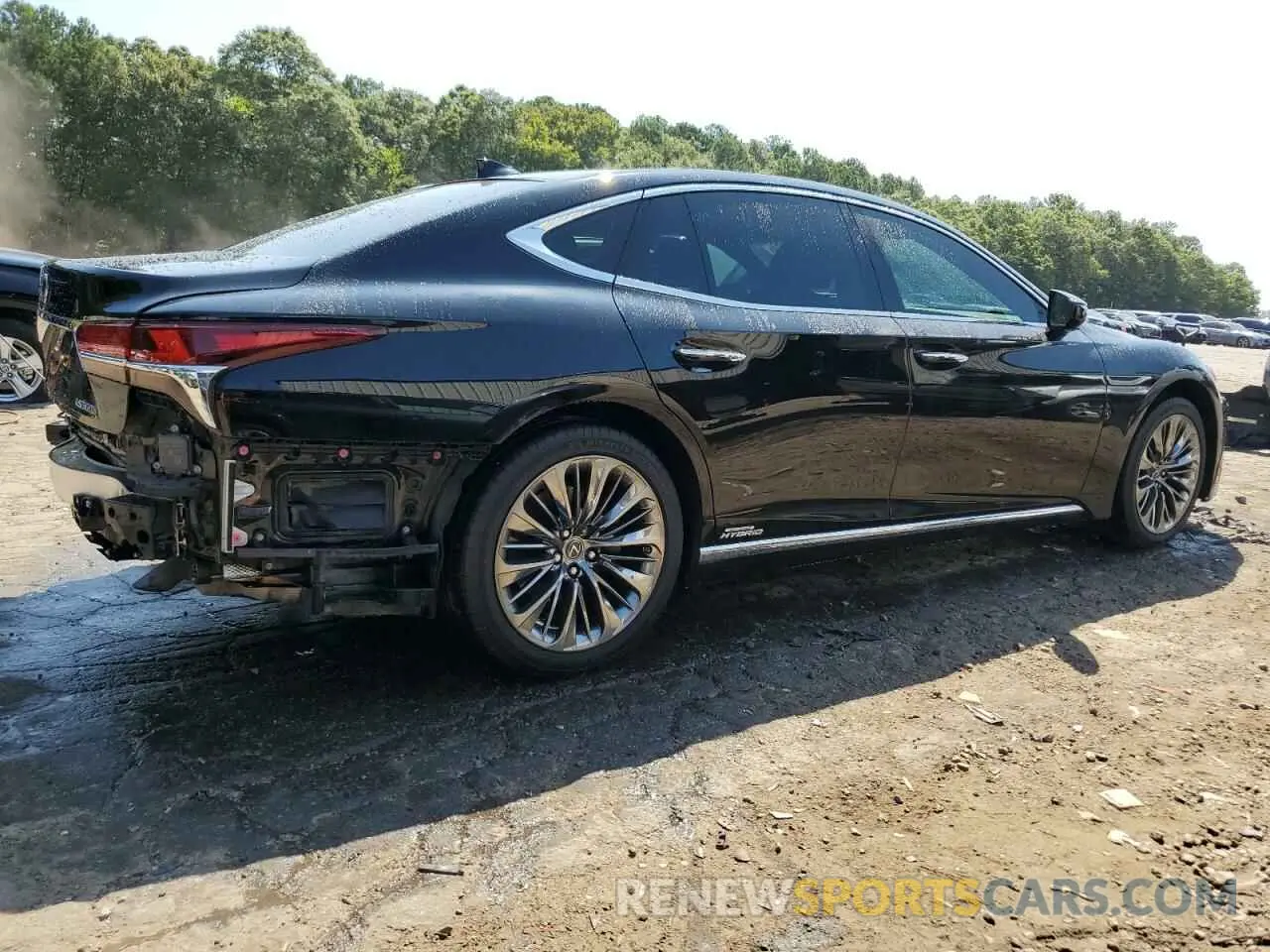 3 Photograph of a damaged car JTHBY1FF0K5004329 LEXUS LS500 2019