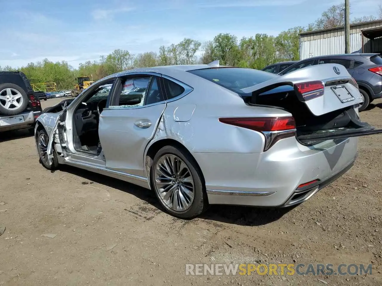 2 Photograph of a damaged car JTHC51FF3K5005648 LEXUS LS500 2019