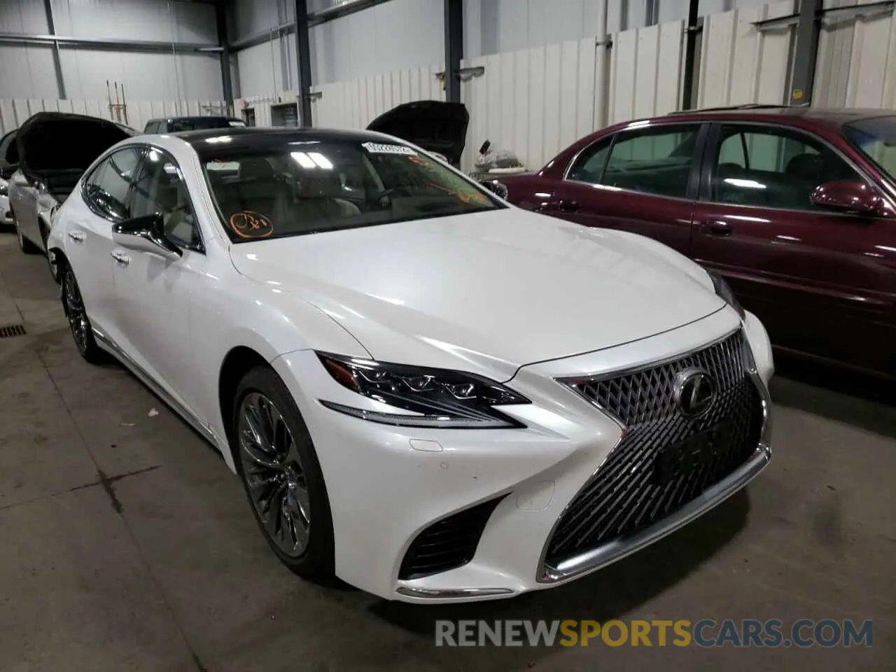 1 Photograph of a damaged car JTHC51FF4K5006971 LEXUS LS500 2019