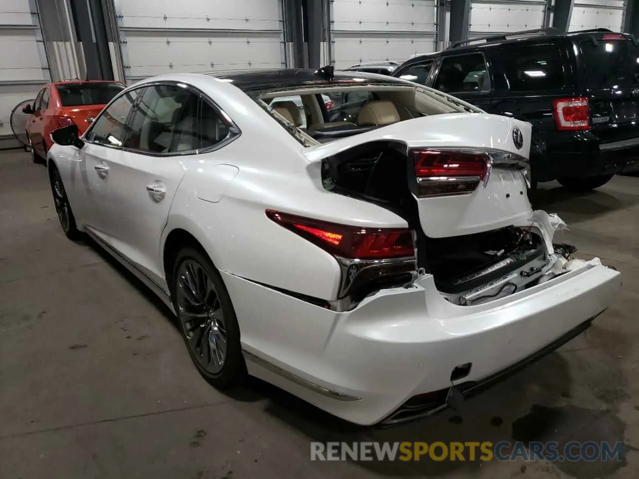 3 Photograph of a damaged car JTHC51FF4K5006971 LEXUS LS500 2019