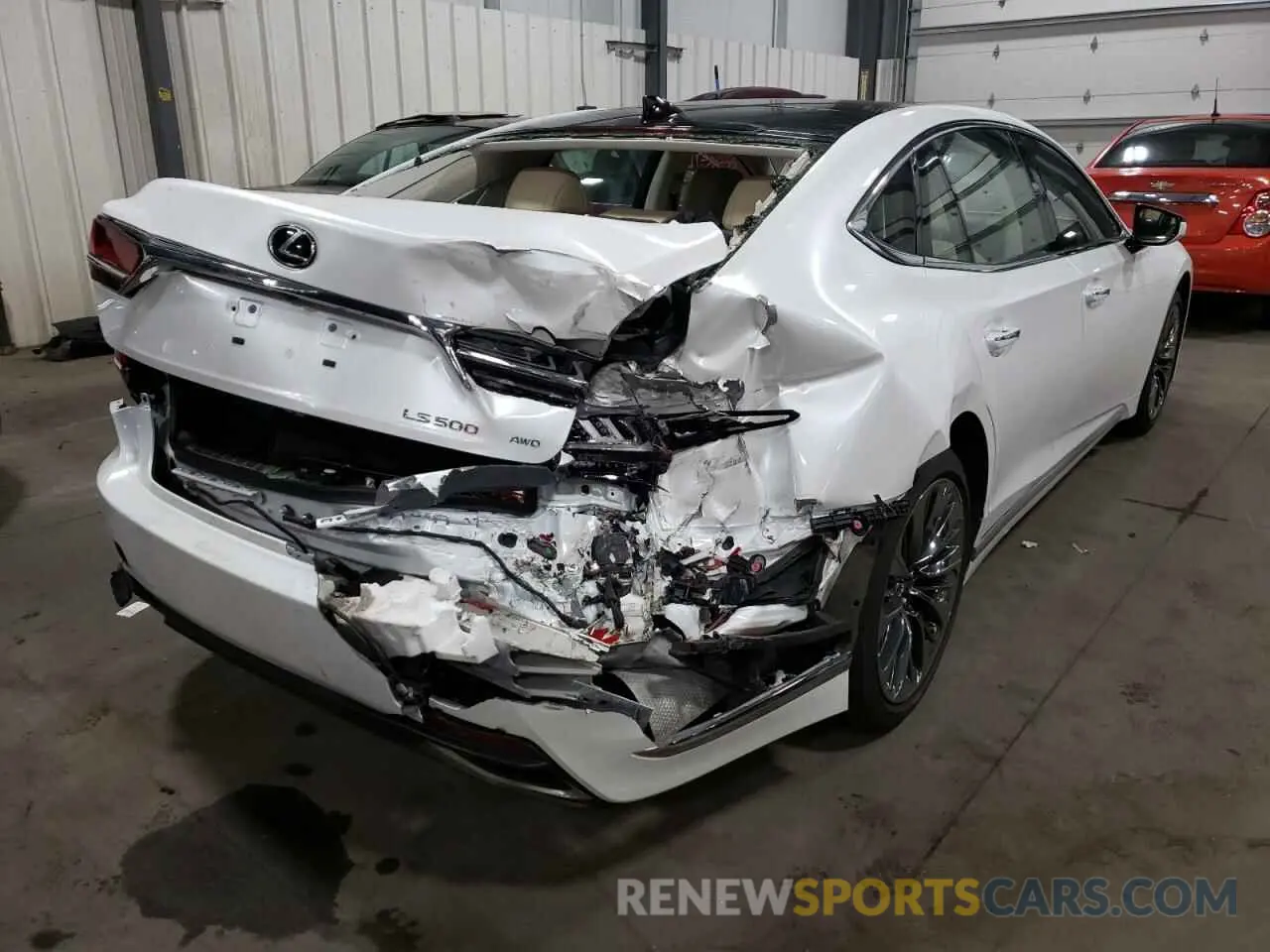 4 Photograph of a damaged car JTHC51FF4K5006971 LEXUS LS500 2019