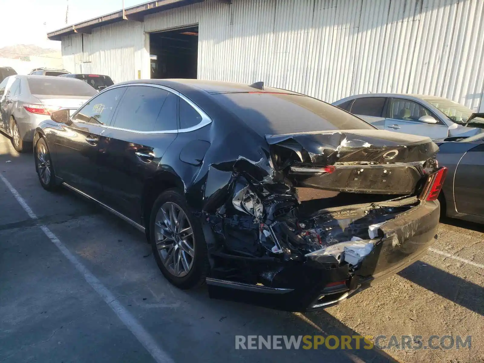 3 Photograph of a damaged car JTHD51FF0L5010599 LEXUS LS500 2020