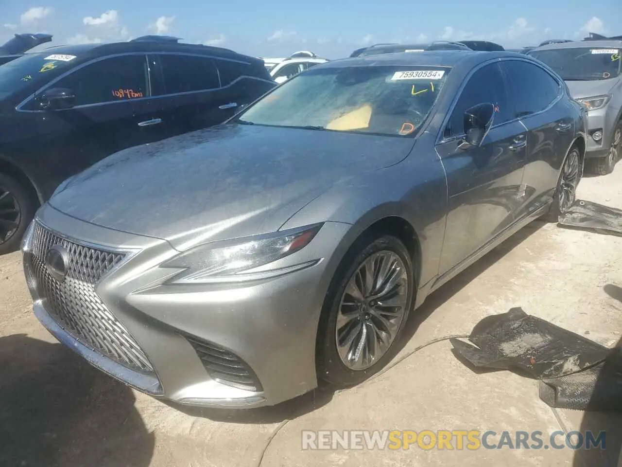 1 Photograph of a damaged car JTHD51FF3L5012783 LEXUS LS500 2020