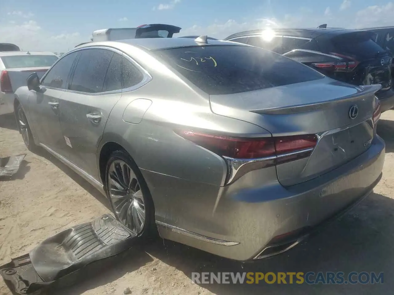 2 Photograph of a damaged car JTHD51FF3L5012783 LEXUS LS500 2020