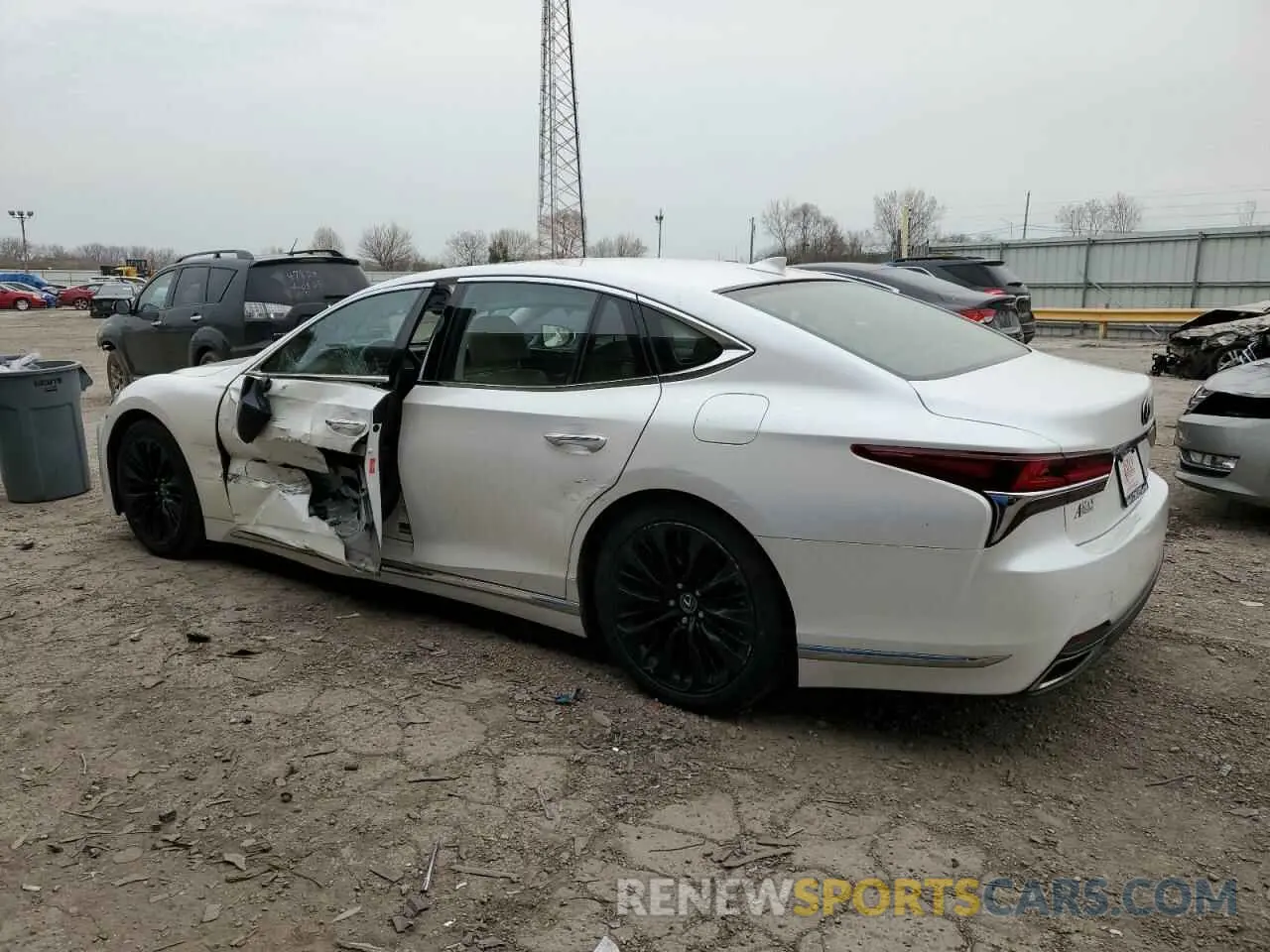 2 Photograph of a damaged car JTHD51FF5L5011005 LEXUS LS500 2020