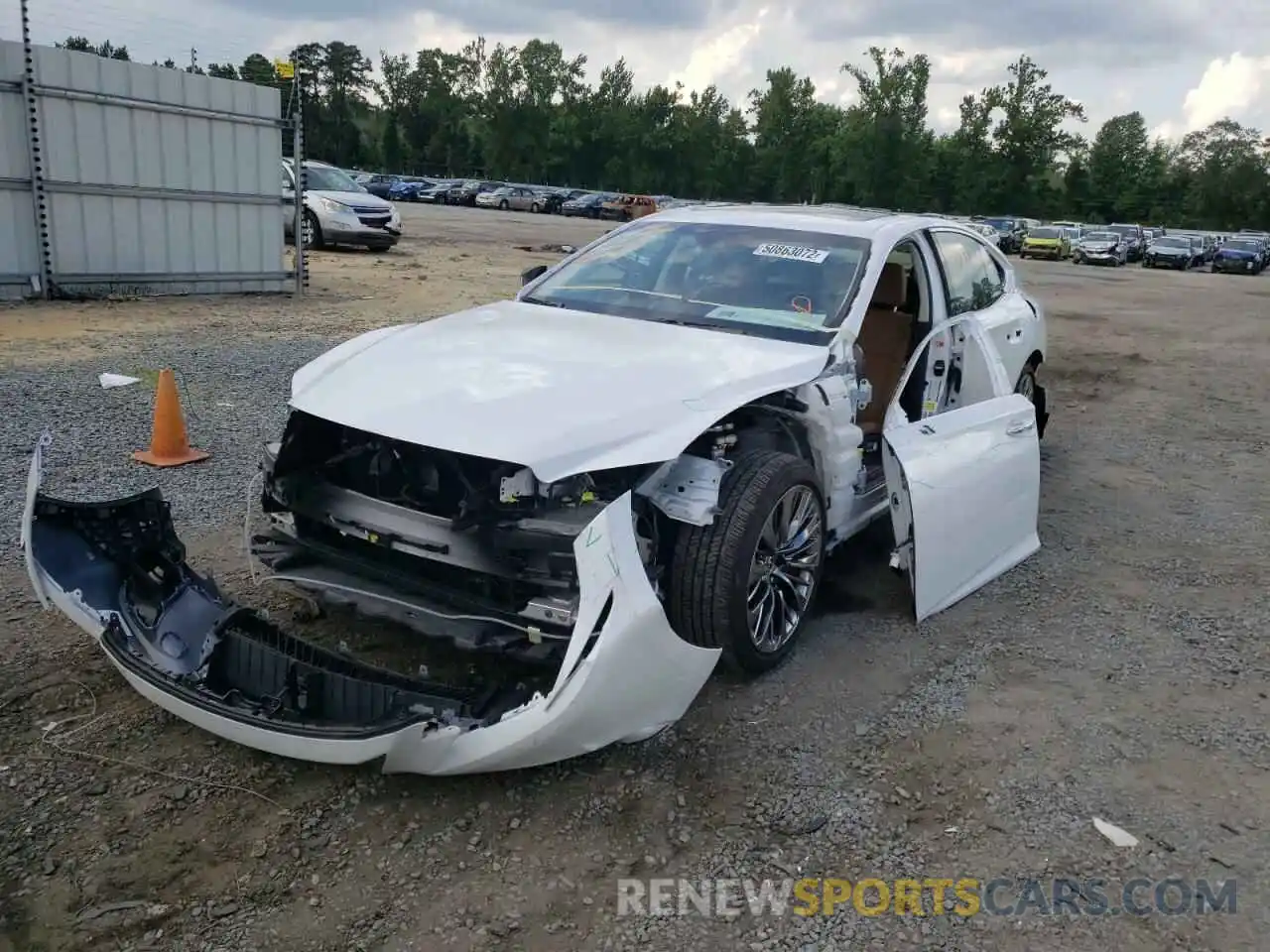 2 Photograph of a damaged car JTHD51FF5L5012431 LEXUS LS500 2020