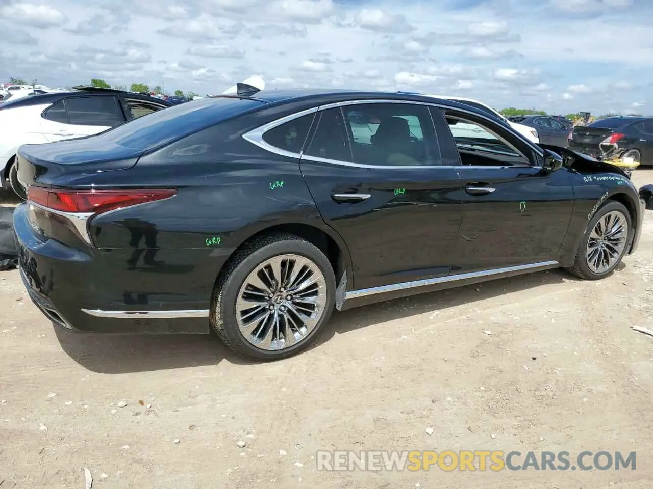 3 Photograph of a damaged car JTHD51FF8L5011080 LEXUS LS500 2020
