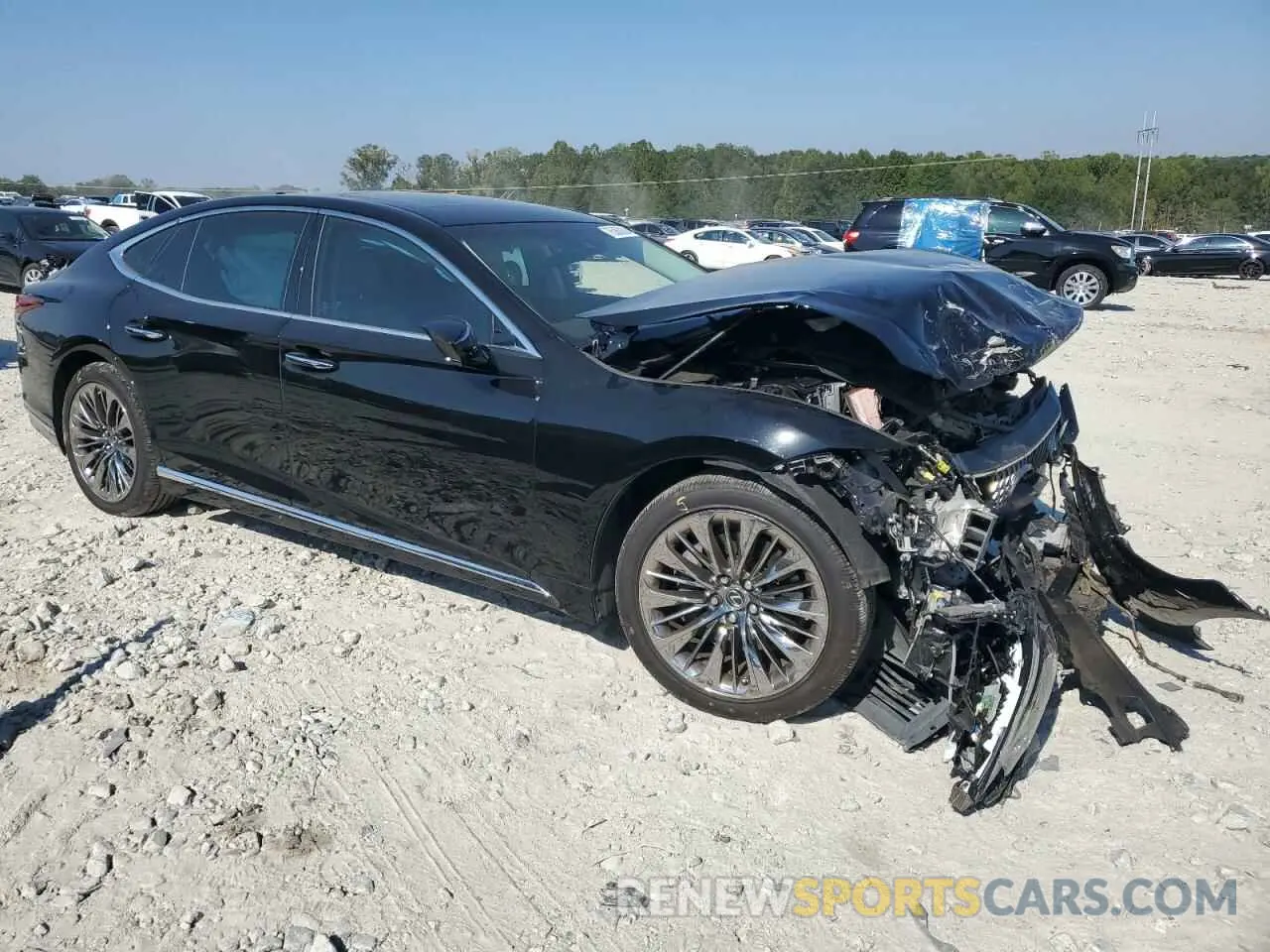 4 Photograph of a damaged car JTHD51FF8L5012343 LEXUS LS500 2020