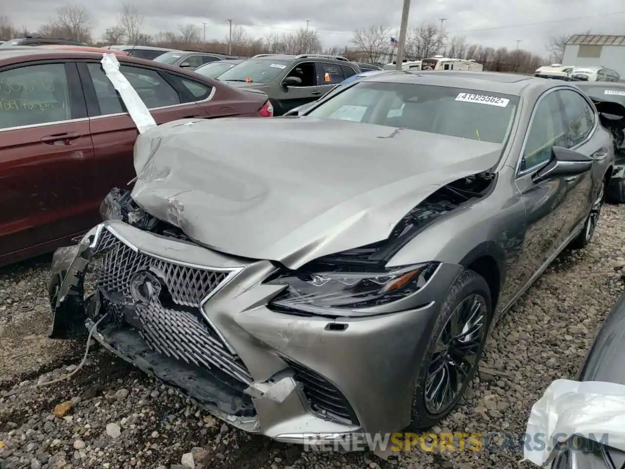 2 Photograph of a damaged car JTHD51GF4L5008501 LEXUS LS500 2020