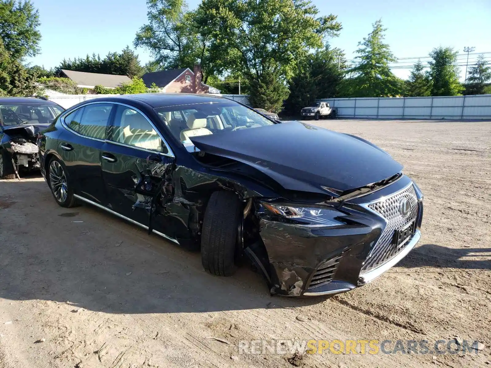 1 Photograph of a damaged car JTHD51GF6L5008046 LEXUS LS500 2020