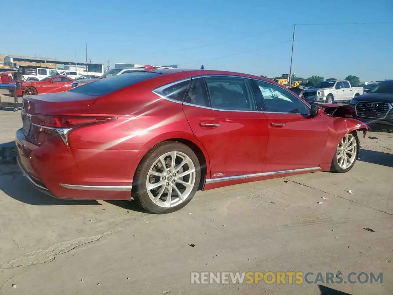 3 Photograph of a damaged car JTHEYLFF1L5008514 LEXUS LS500 2020