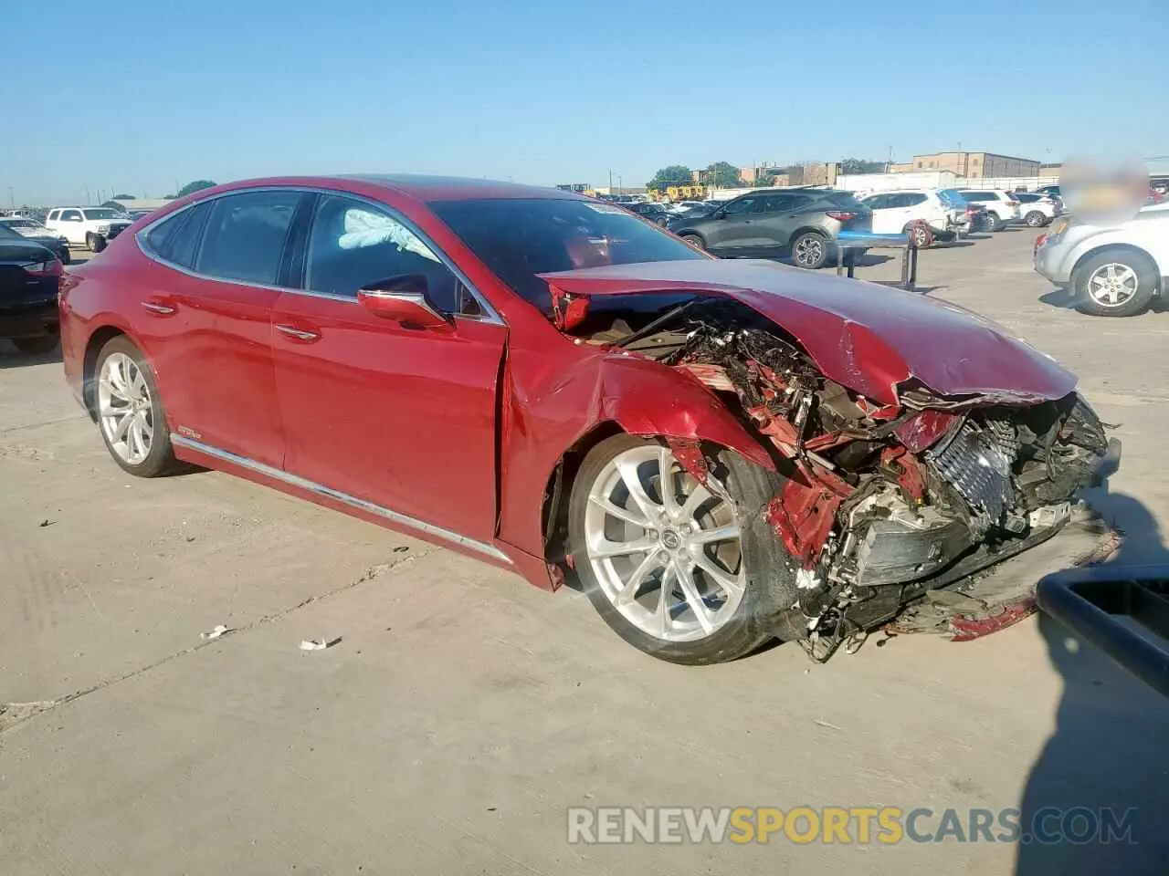 4 Photograph of a damaged car JTHEYLFF1L5008514 LEXUS LS500 2020