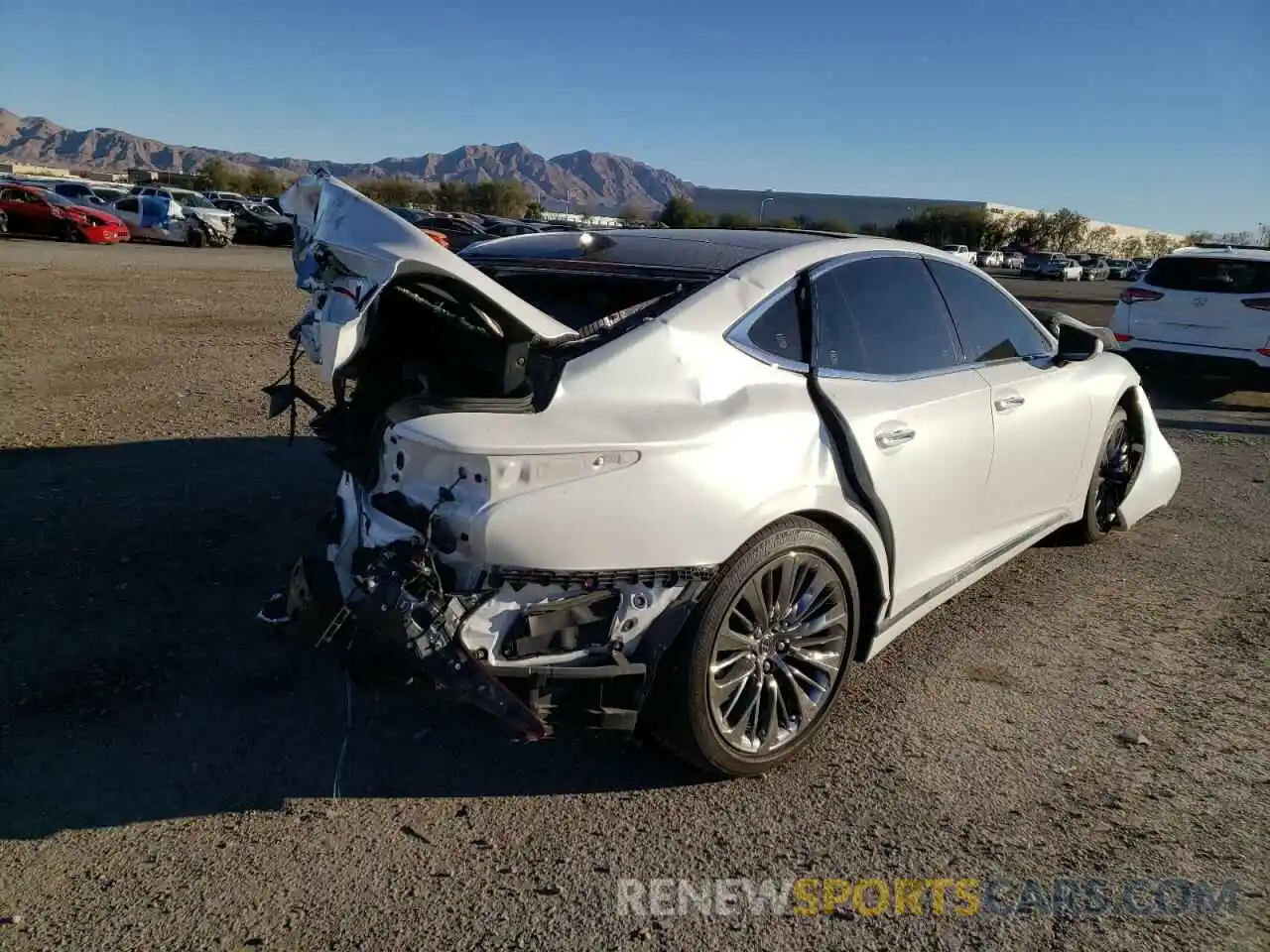 4 Photograph of a damaged car JTHG5LFF4L5010808 LEXUS LS500 2020