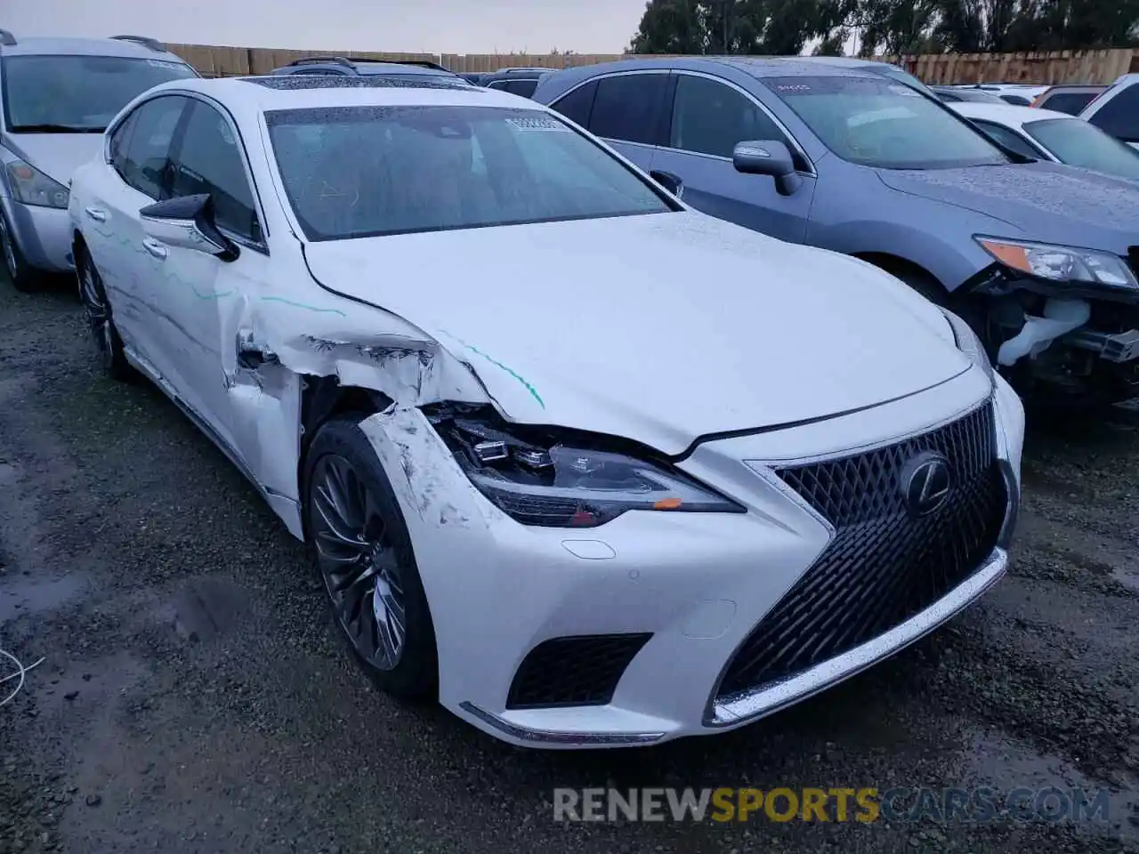 1 Photograph of a damaged car JTHD51FF6M5015310 LEXUS LS500 2021