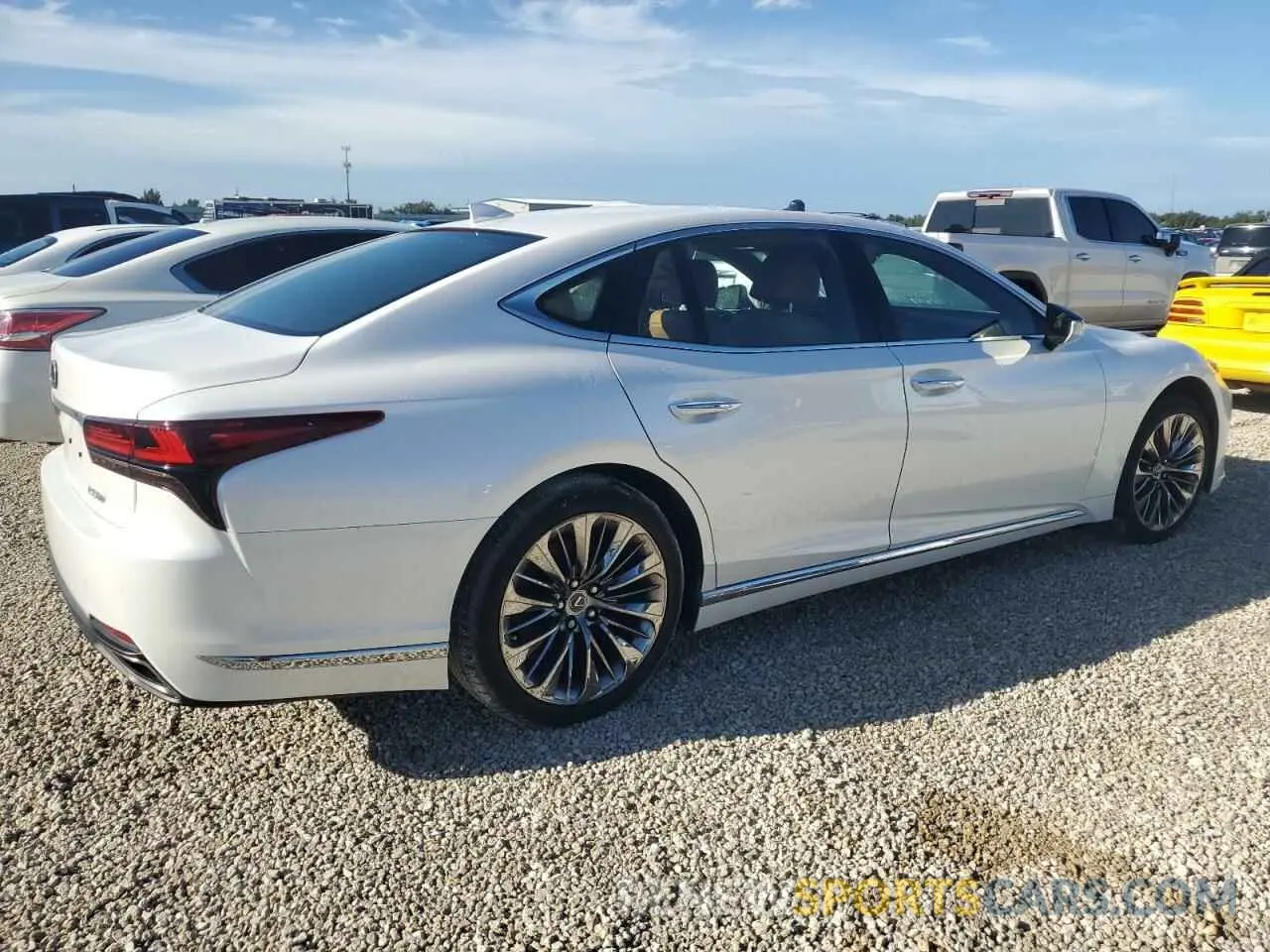 3 Photograph of a damaged car JTHD51FF6M5015355 LEXUS LS500 2021