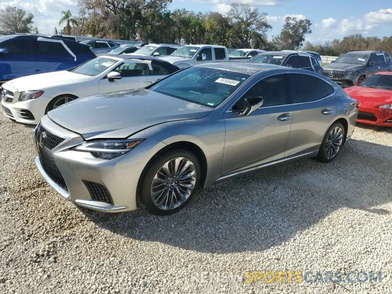1 Photograph of a damaged car JTHD51FFXM5013334 LEXUS LS500 2021