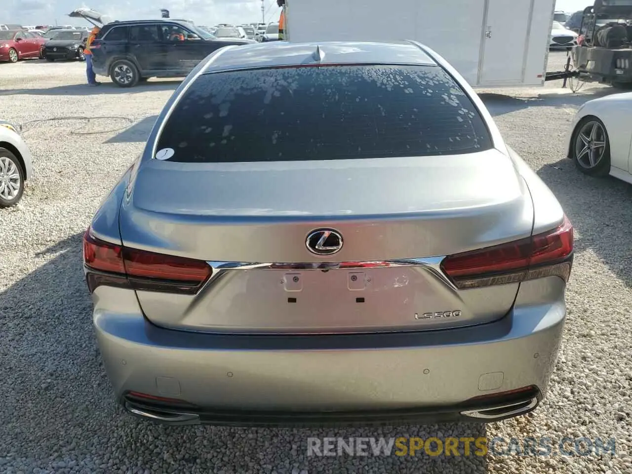 6 Photograph of a damaged car JTHD51FFXM5013334 LEXUS LS500 2021