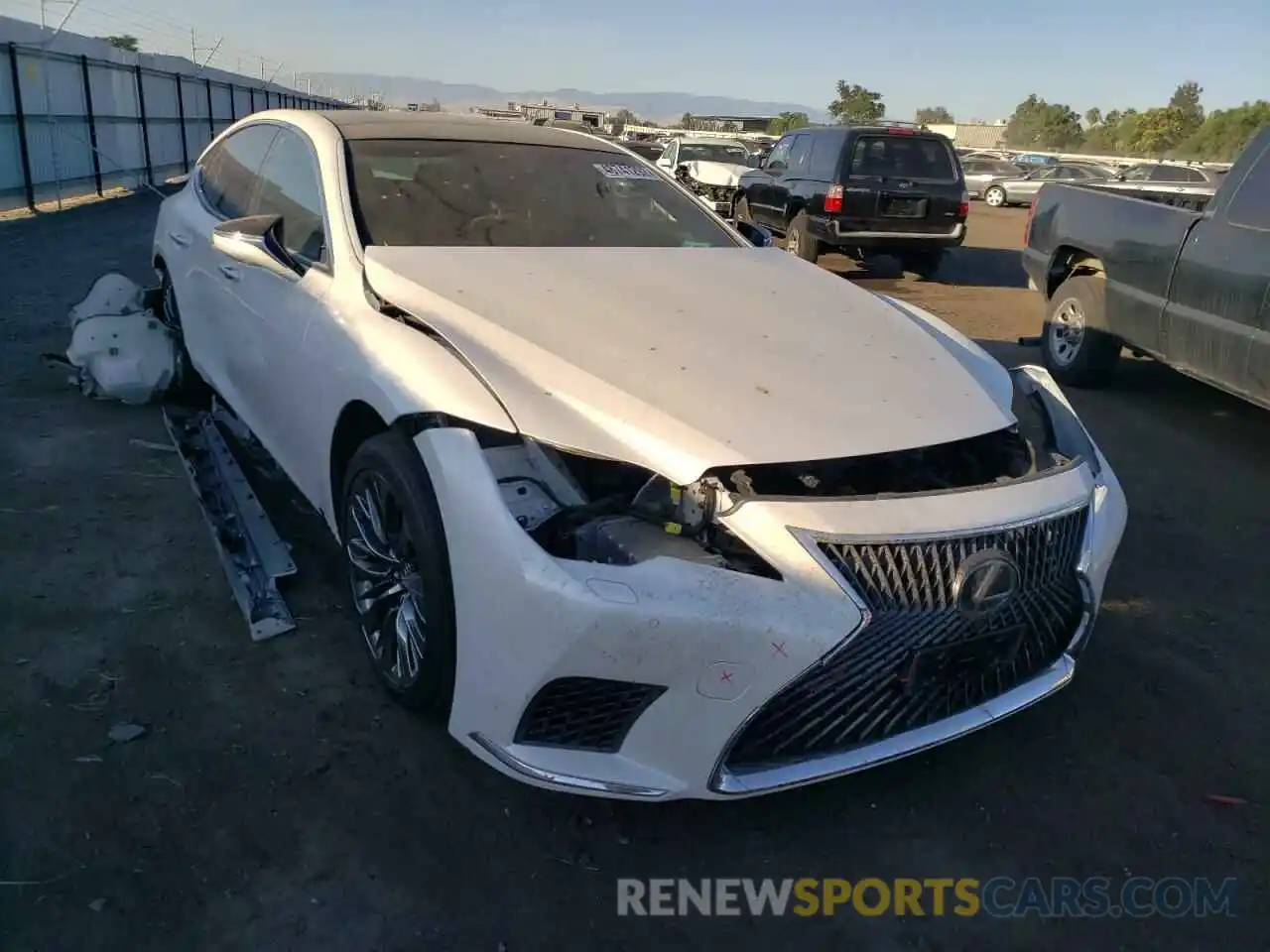 1 Photograph of a damaged car JTHD51FFXM5013608 LEXUS LS500 2021