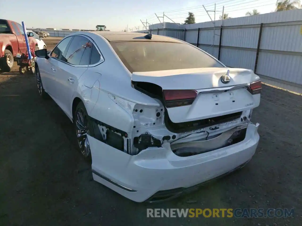 3 Photograph of a damaged car JTHD51FFXM5013608 LEXUS LS500 2021