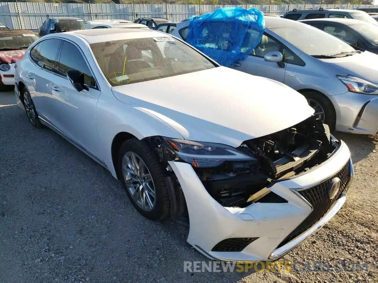 1 Photograph of a damaged car JTHDY1FF4M5016706 LEXUS LS500 2021