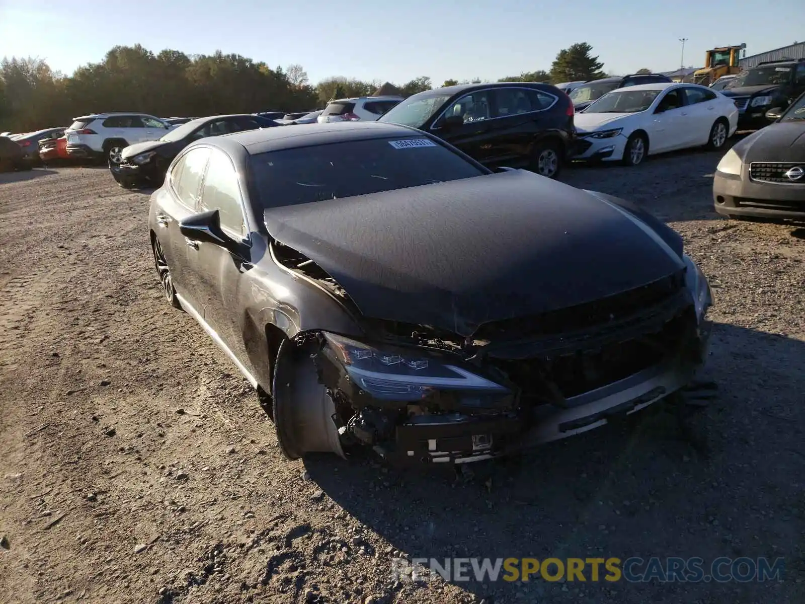 1 Photograph of a damaged car JTHG5LGFXM5008710 LEXUS LS500 2021