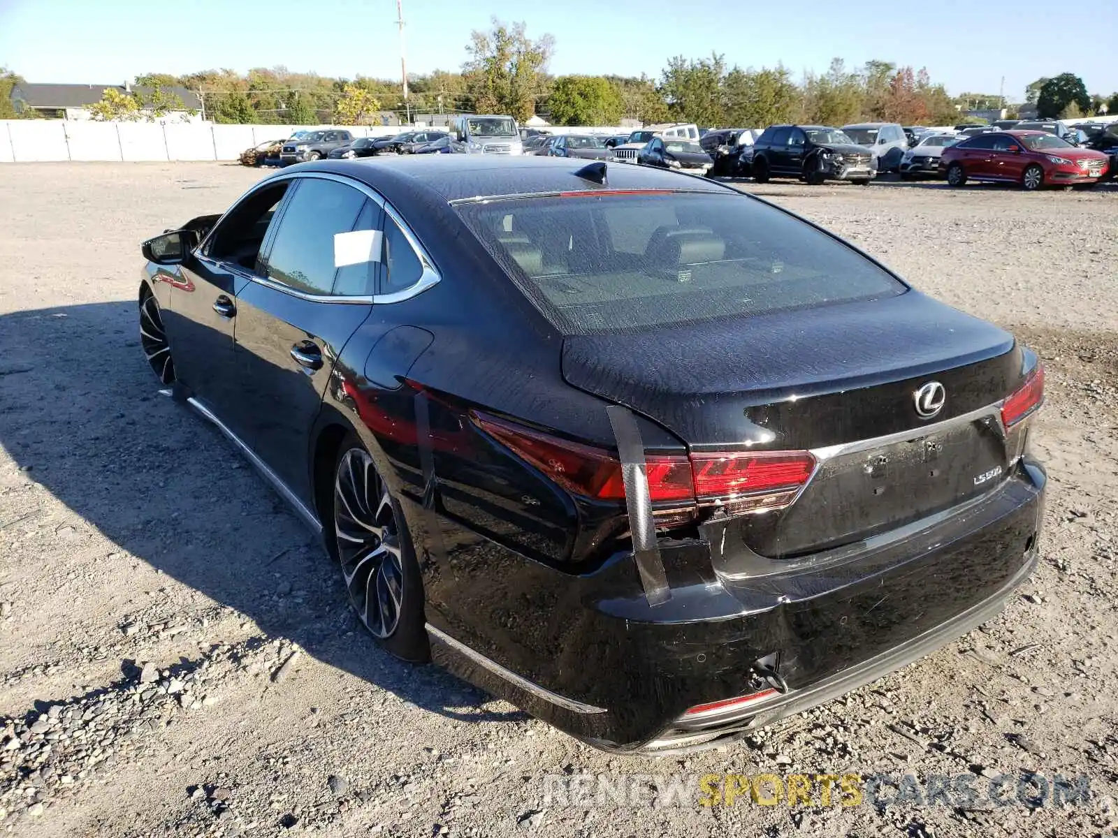 3 Photograph of a damaged car JTHG5LGFXM5008710 LEXUS LS500 2021