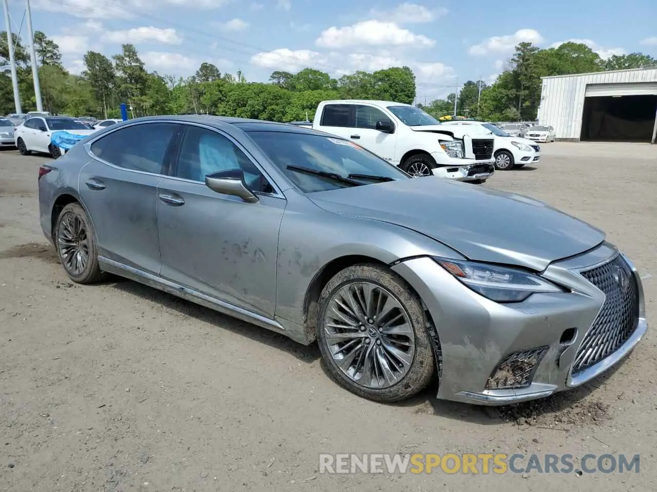 4 Photograph of a damaged car JTHD51FF0N5015983 LEXUS LS500 2022