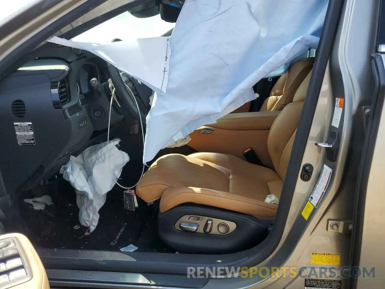 7 Photograph of a damaged car JTHD51FF0N5015983 LEXUS LS500 2022