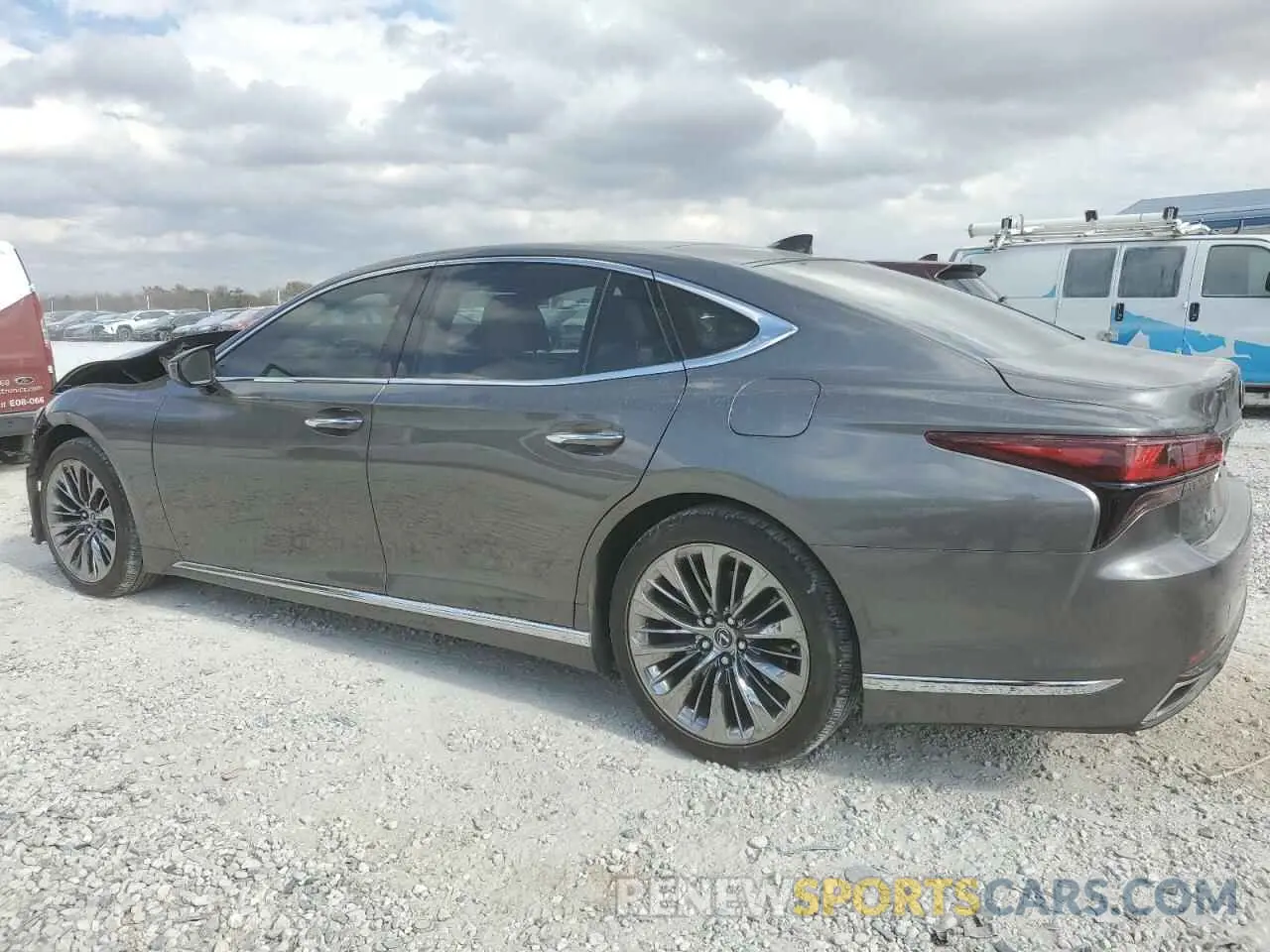 2 Photograph of a damaged car JTHD51FF4N5017316 LEXUS LS500 2022