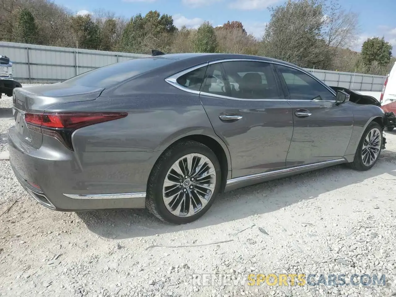3 Photograph of a damaged car JTHD51FF4N5017316 LEXUS LS500 2022