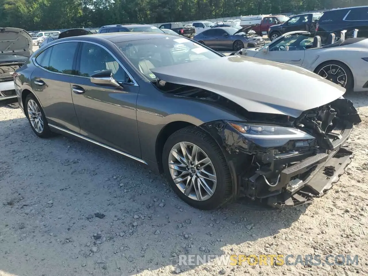 4 Photograph of a damaged car JTHD51GF5N5010891 LEXUS LS500 2022