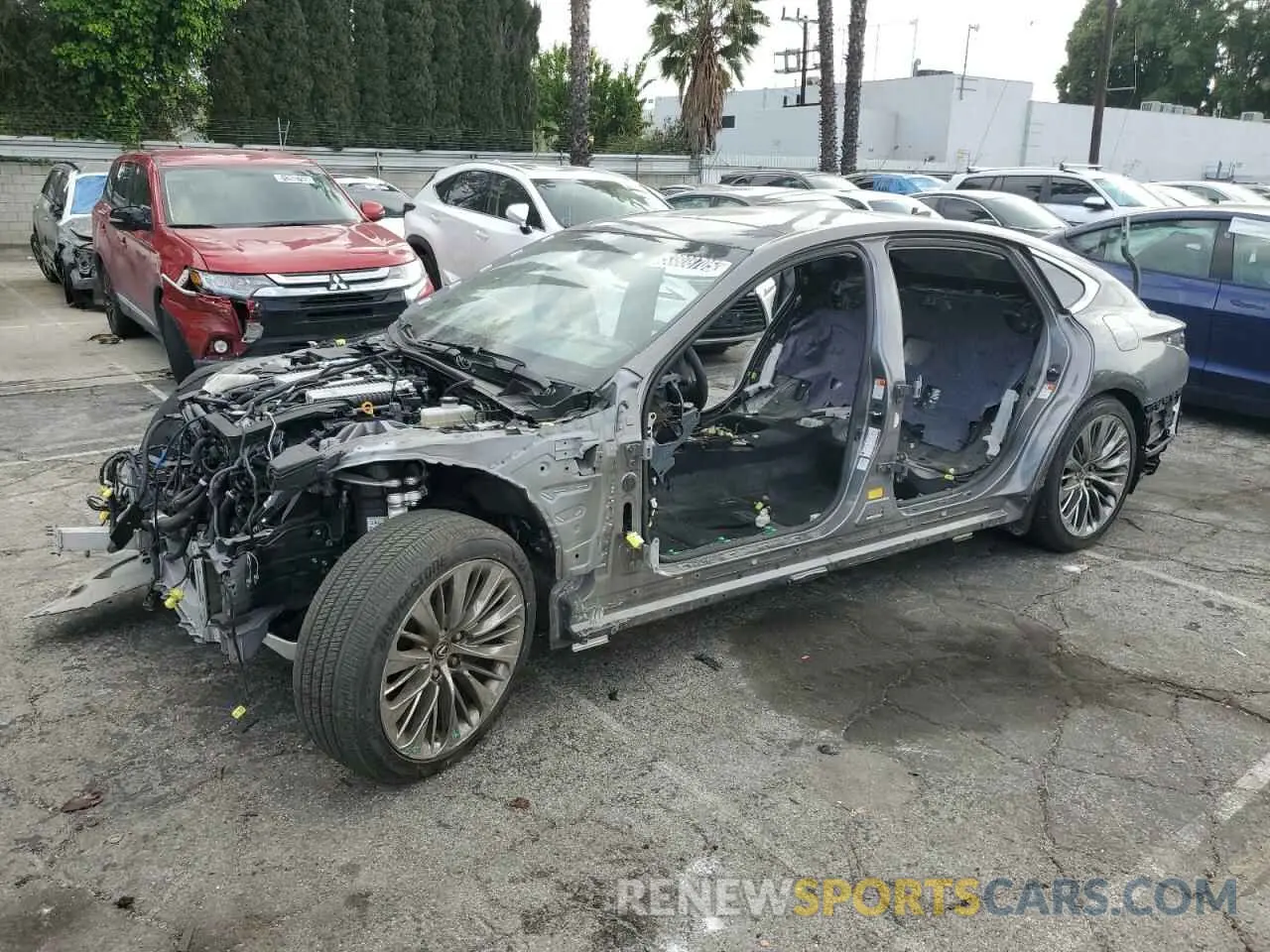 1 Photograph of a damaged car JTHD51FF0P5018885 LEXUS LS500 2023