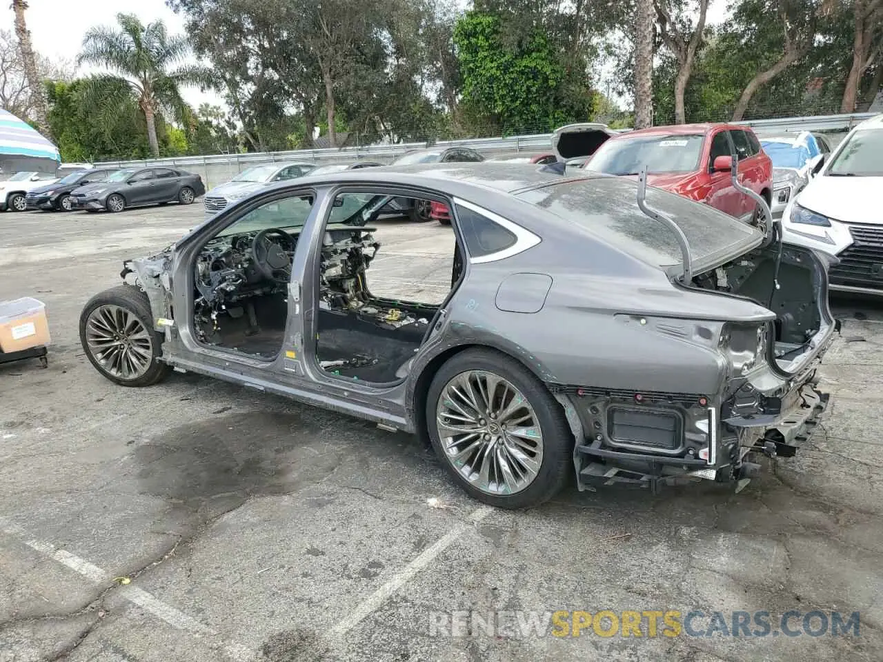 2 Photograph of a damaged car JTHD51FF0P5018885 LEXUS LS500 2023