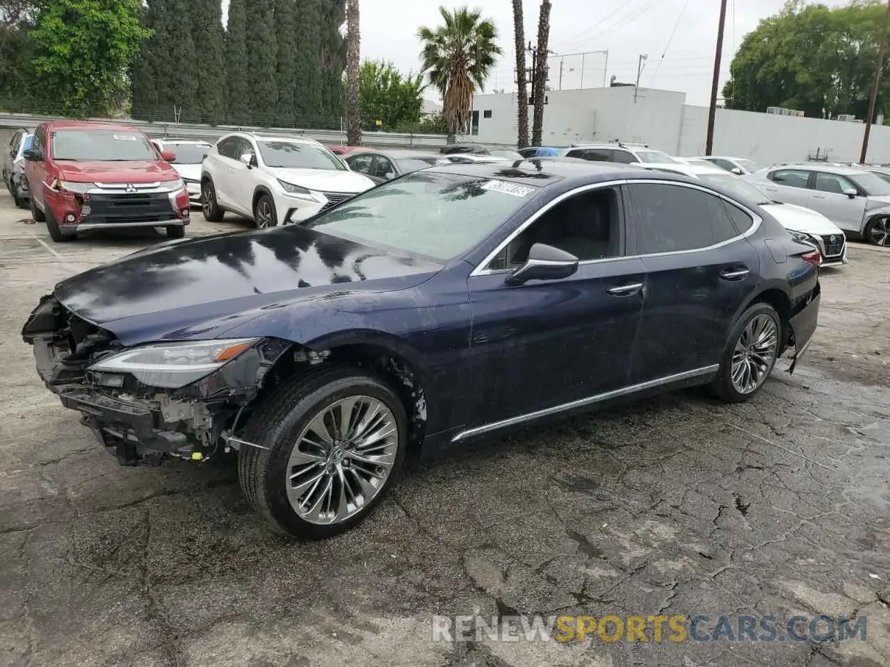 1 Photograph of a damaged car JTHD51FFXP5018375 LEXUS LS500 2023