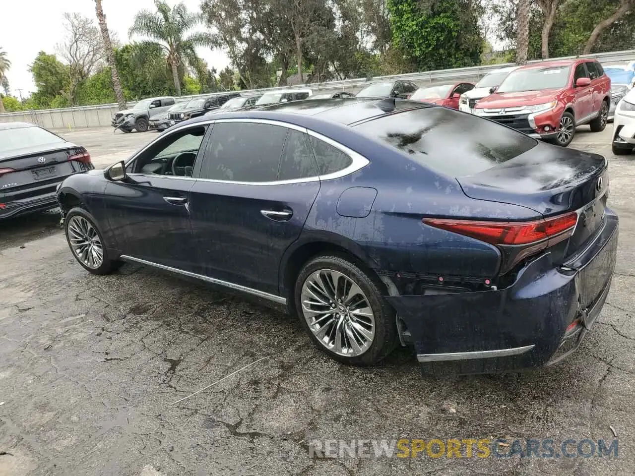 2 Photograph of a damaged car JTHD51FFXP5018375 LEXUS LS500 2023