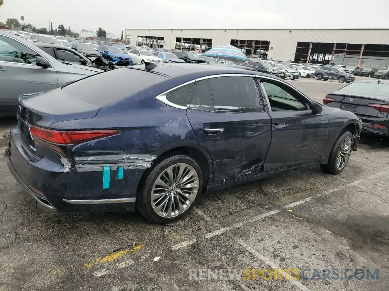 3 Photograph of a damaged car JTHD51FFXP5018375 LEXUS LS500 2023