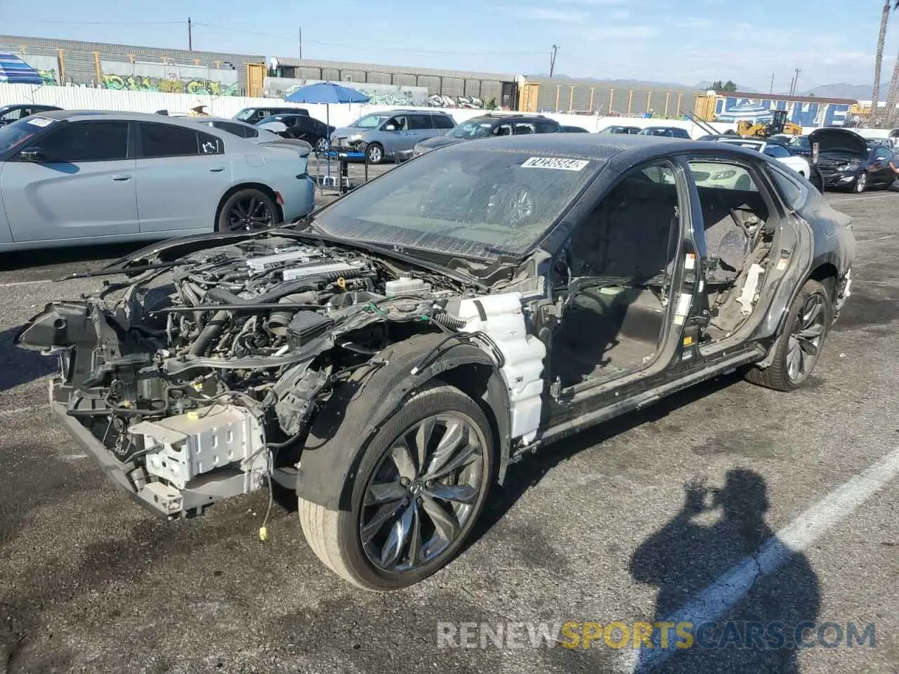 1 Photograph of a damaged car JTHF51FF5P5018003 LEXUS LS500 2023