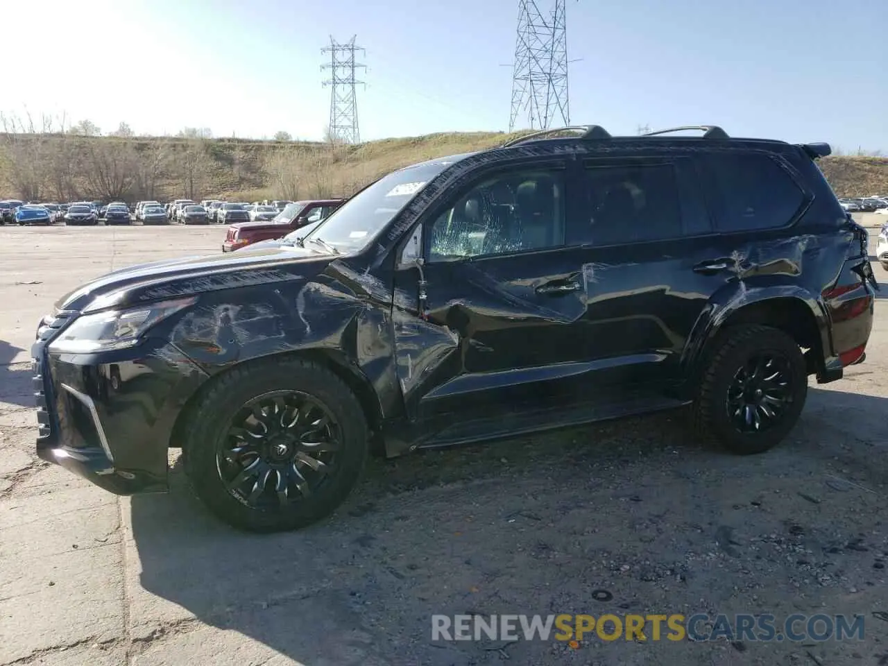 1 Photograph of a damaged car JTJHY7AXXK4287677 LEXUS LX570 2019