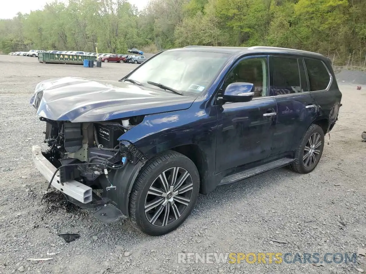 1 Photograph of a damaged car JTJHY7AXXK4291096 LEXUS LX570 2019