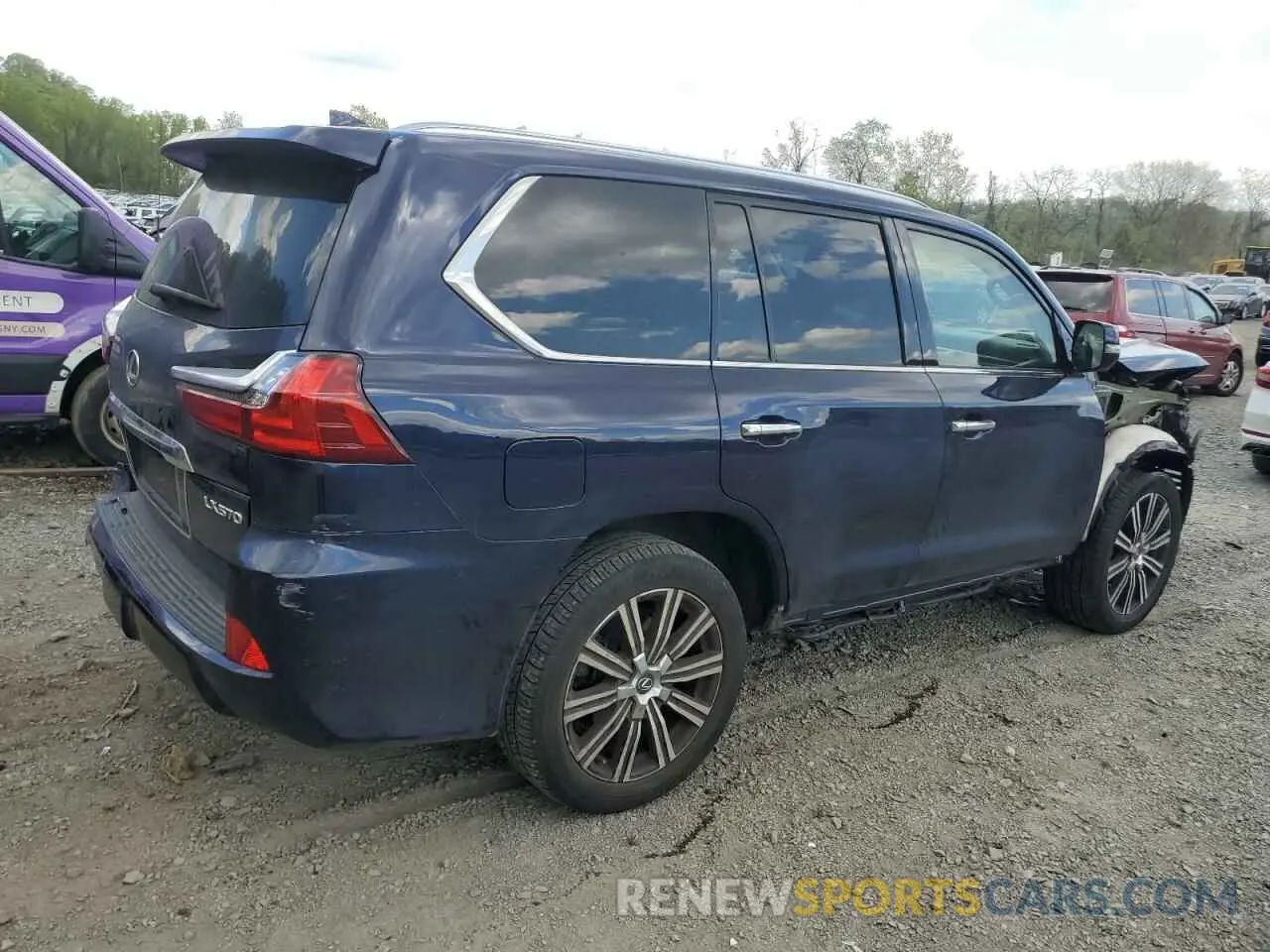3 Photograph of a damaged car JTJHY7AXXK4291096 LEXUS LX570 2019