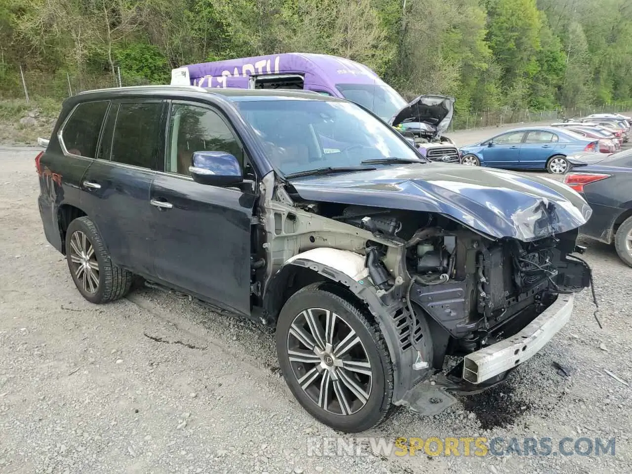 4 Photograph of a damaged car JTJHY7AXXK4291096 LEXUS LX570 2019