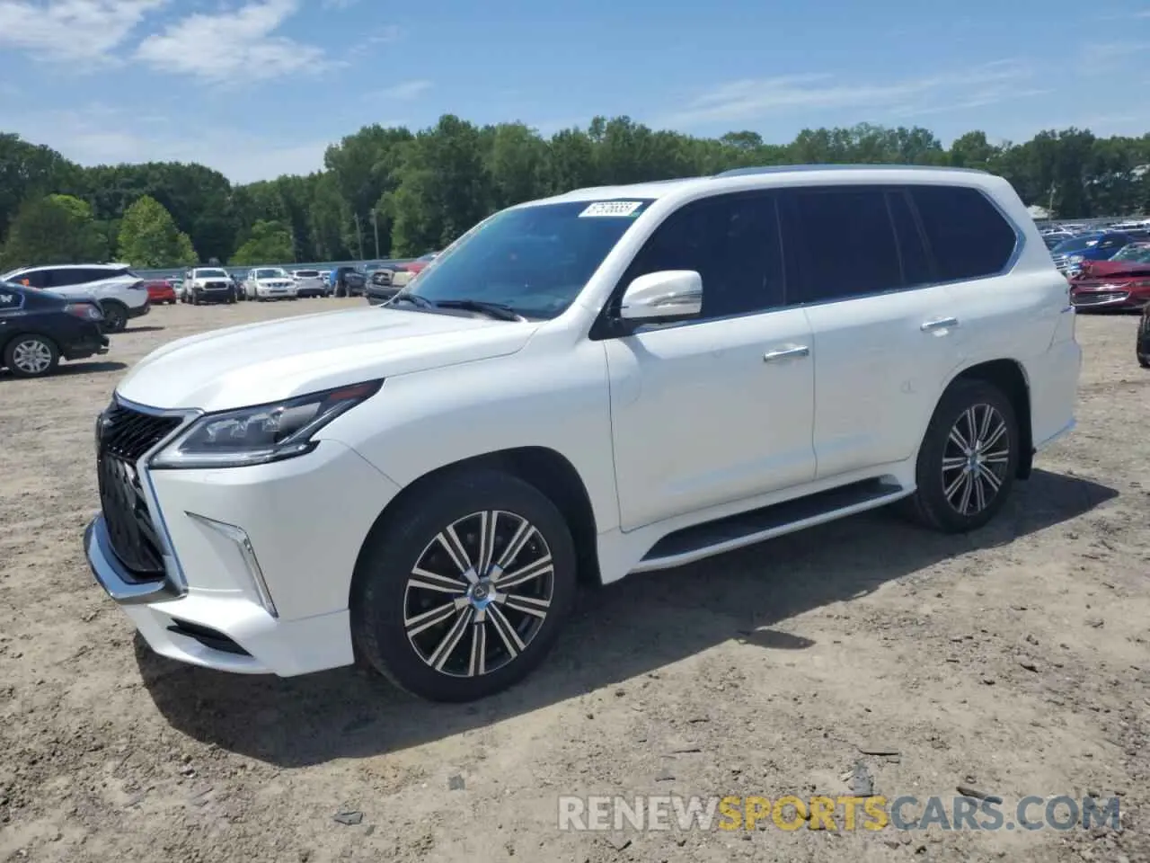 1 Photograph of a damaged car JTJDY7AX3L4320650 LEXUS LX570 2020