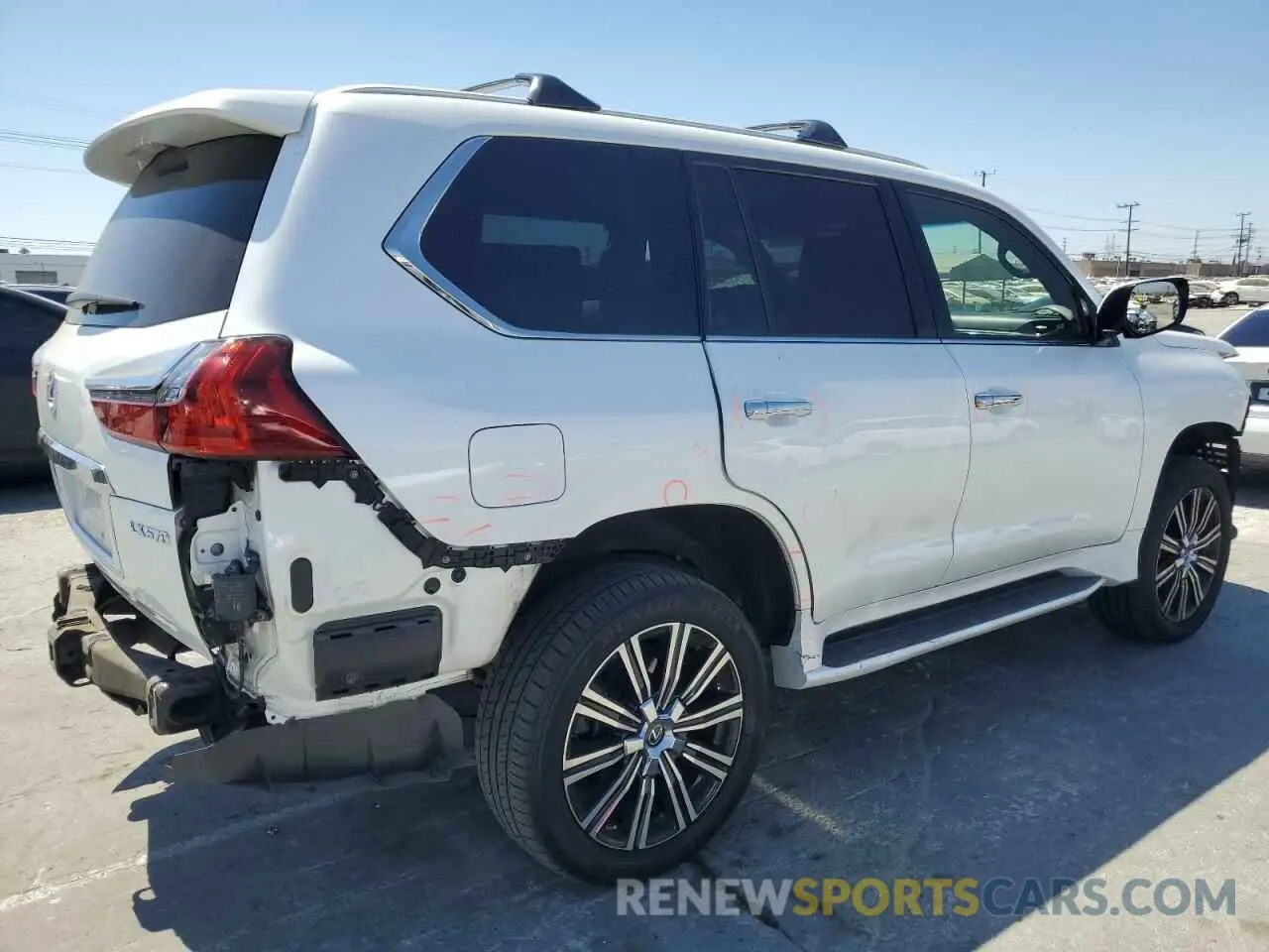 3 Photograph of a damaged car JTJDY7AX5L4319404 LEXUS LX570 2020