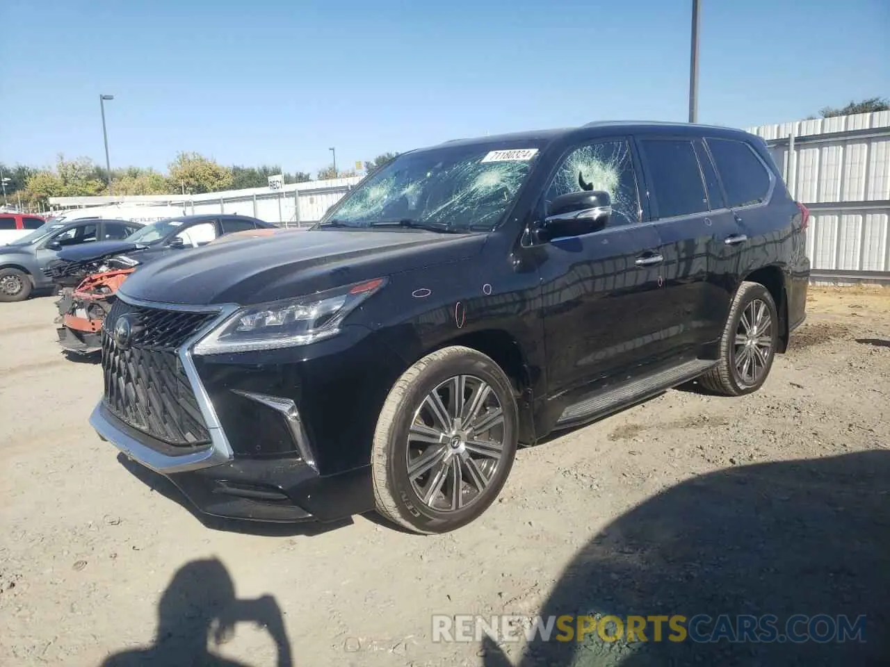 1 Photograph of a damaged car JTJDY7AX9L4332897 LEXUS LX570 2020